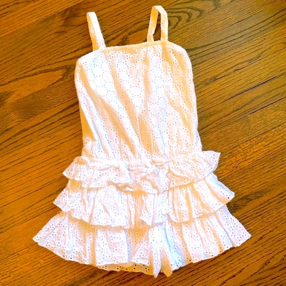 Girls Eyelet romper - Picture 1 of 4
